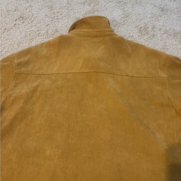 Wishlist Apparel Women’s Mustard Yellow Corduroy Button Up Size M/L - Picture 5 of 7